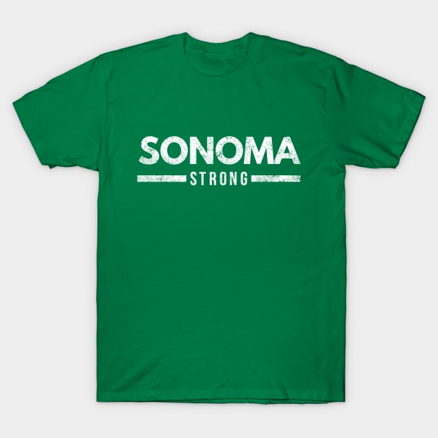 Sonoma County Strong, North Bay California T-Shirt by twizzler3b